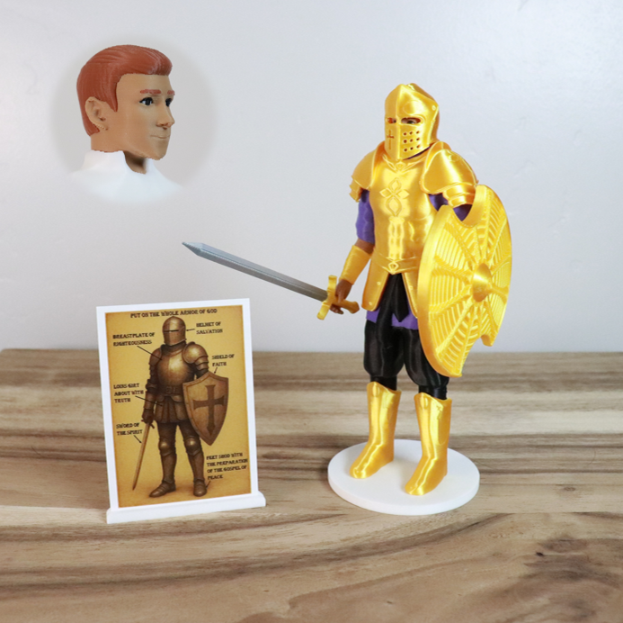 Armor of God Warrior - MAN (Purple Tunic)