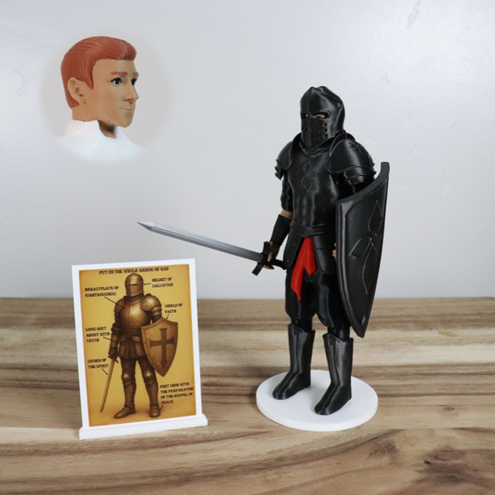 Armor of God Warrior - MAN (Black Tunic)