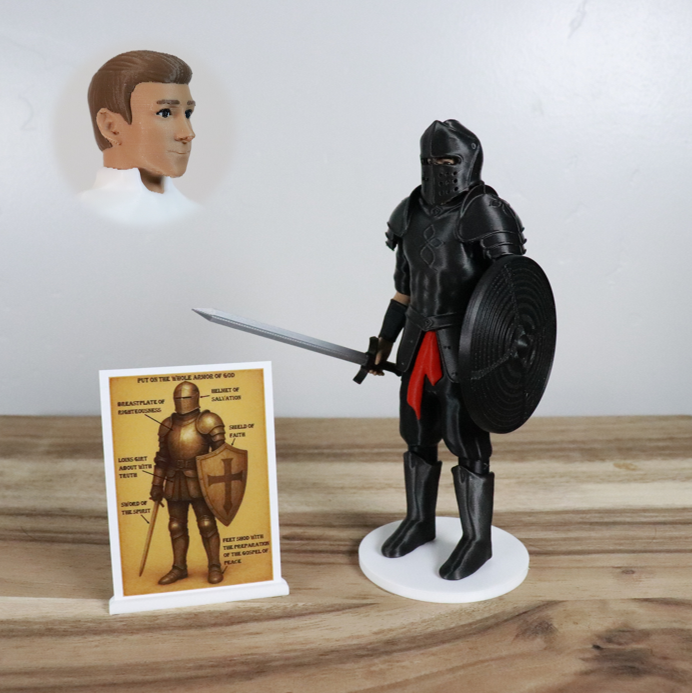 Armor of God Warrior - MAN (Black Tunic)