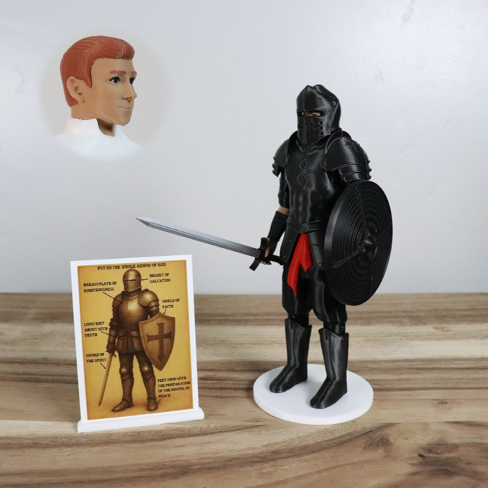 Armor of God Warrior - MAN (Black Tunic)