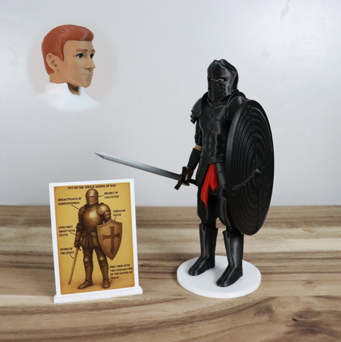 Armor of God Warrior - MAN (Black Tunic)