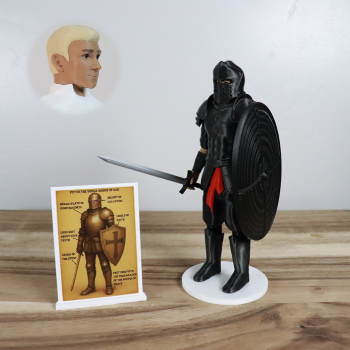 Armor of God Warrior - MAN (Black Tunic)