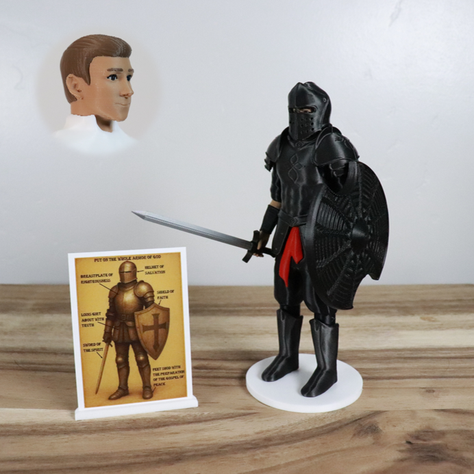 Armor of God Warrior - MAN (Black Tunic)