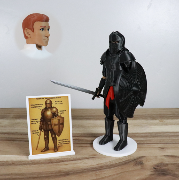 Armor of God Warrior - MAN (Black Tunic)