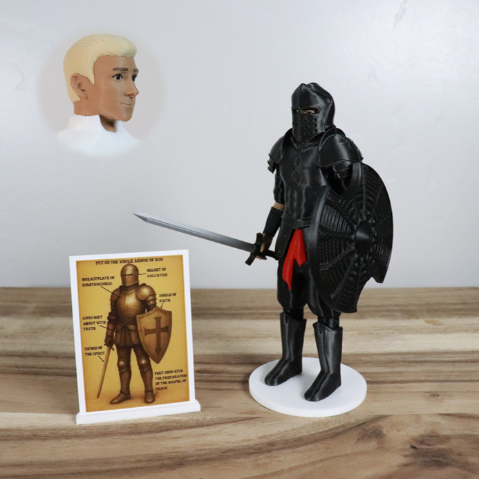 Armor of God Warrior - MAN (Black Tunic)