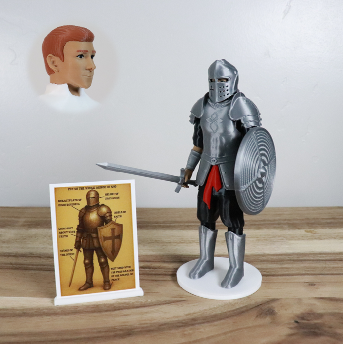 Armor of God Warrior - MAN (Black Tunic)