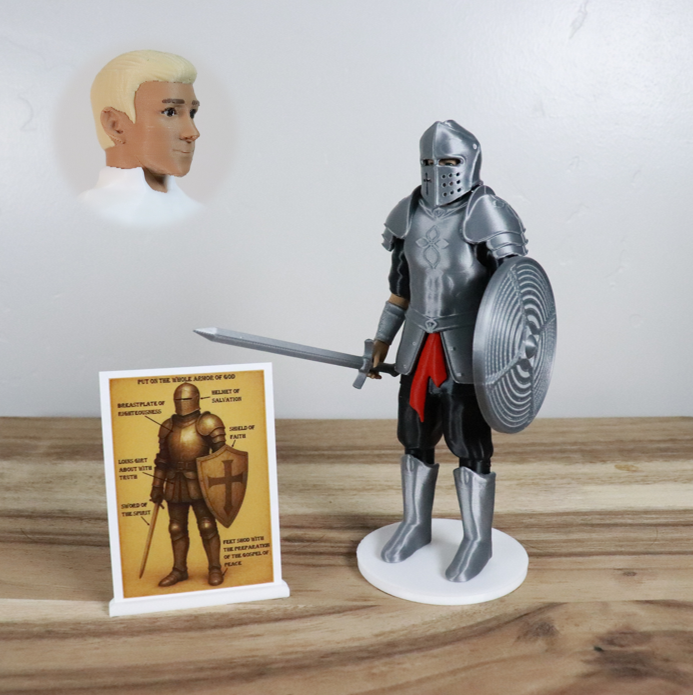 Armor of God Warrior - MAN (Black Tunic)