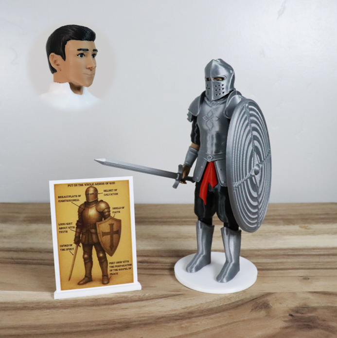 Armor of God Warrior - MAN (Black Tunic)