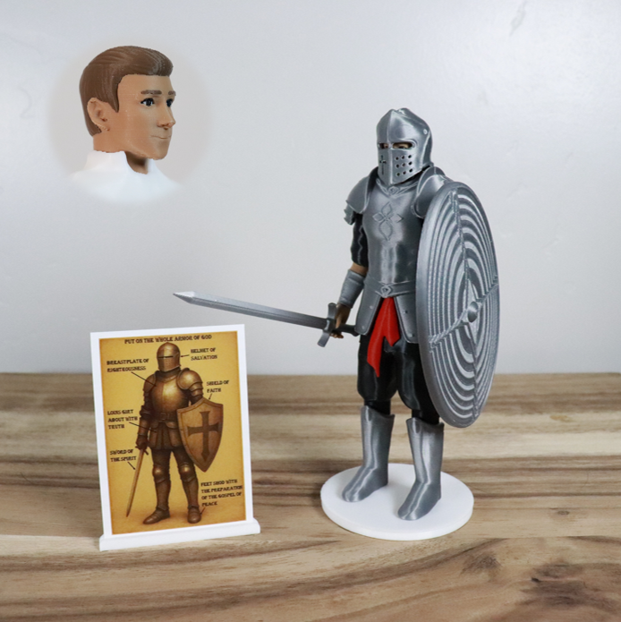 Armor of God Warrior - MAN (Black Tunic)