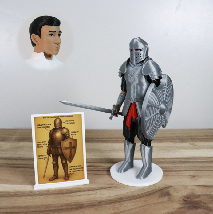 Armor of God Warrior - MAN (Black Tunic)