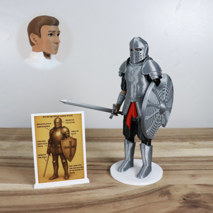 Armor of God Warrior - MAN (Black Tunic)