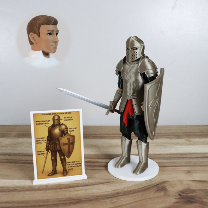 Armor of God Warrior - MAN (Black Tunic)