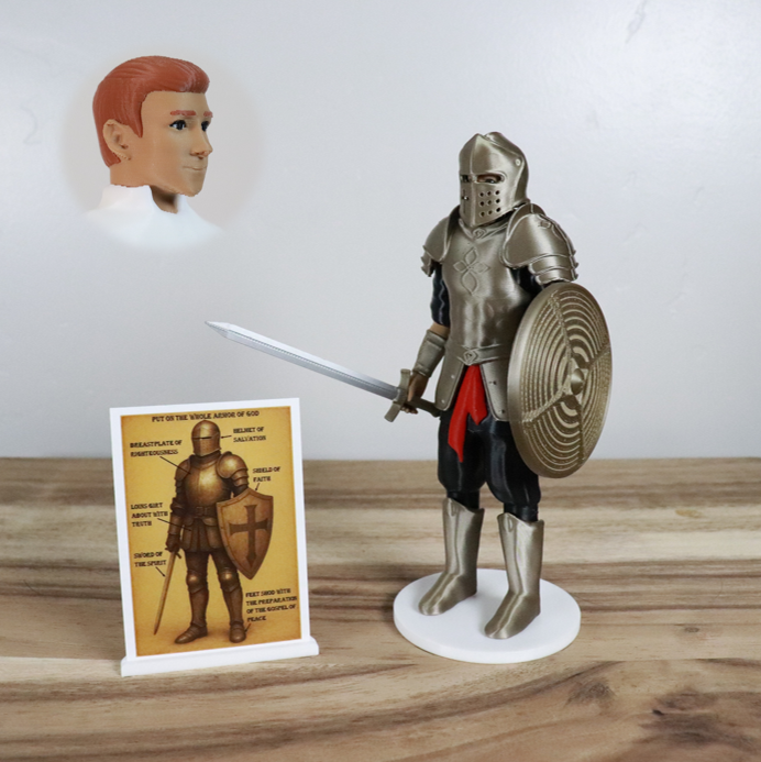 Armor of God Warrior - MAN (Black Tunic)