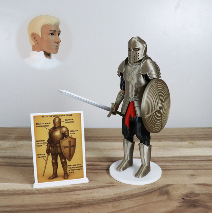 Armor of God Warrior - MAN (Black Tunic)