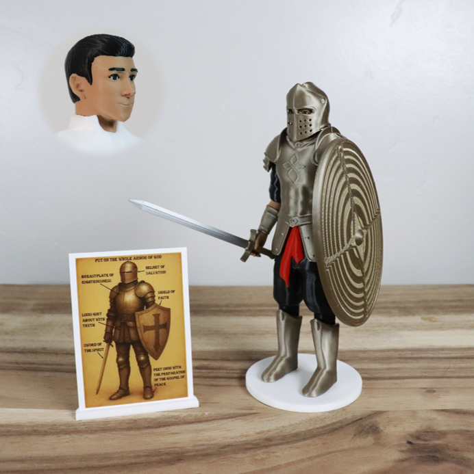 Armor of God Warrior - MAN (Black Tunic)