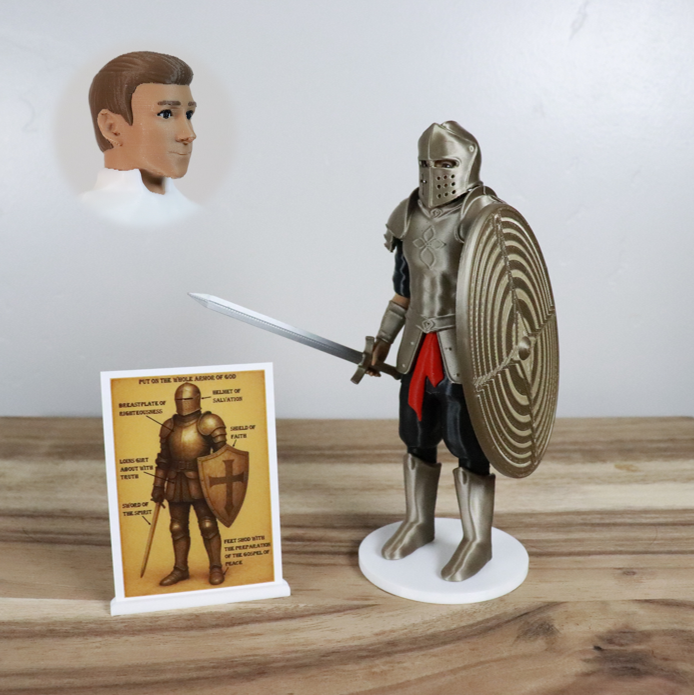 Armor of God Warrior - MAN (Black Tunic)