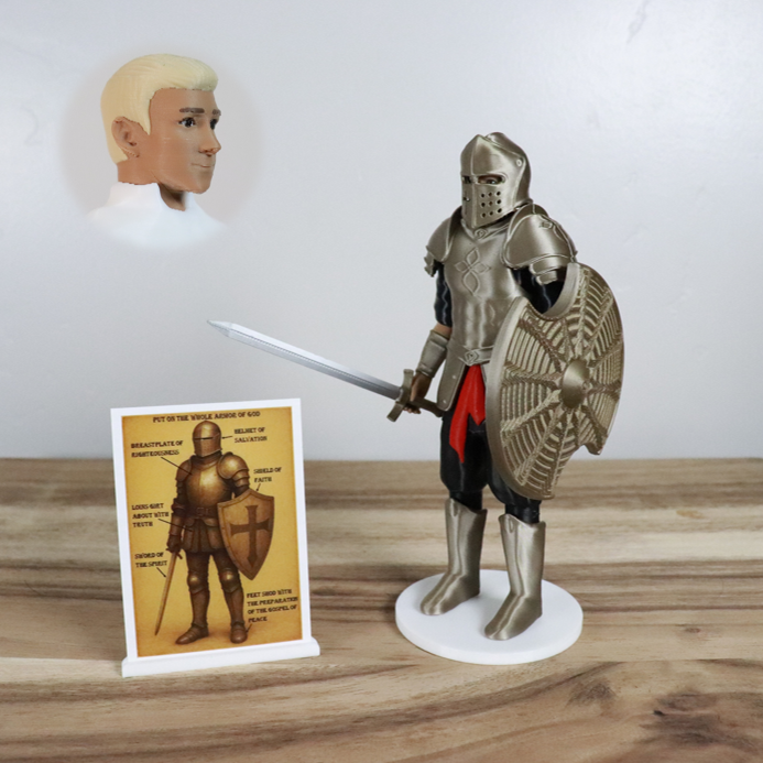 Armor of God Warrior - MAN (Black Tunic)