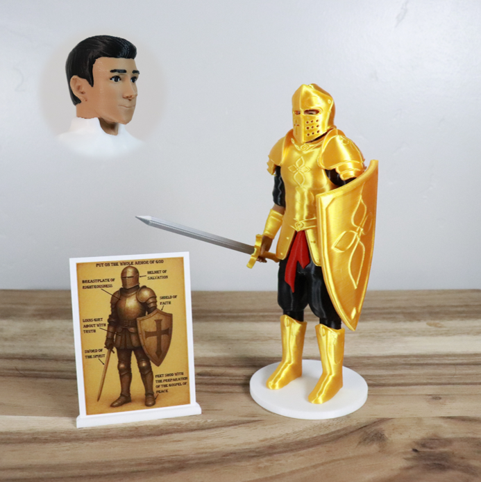 Armor of God Warrior - MAN (Black Tunic)