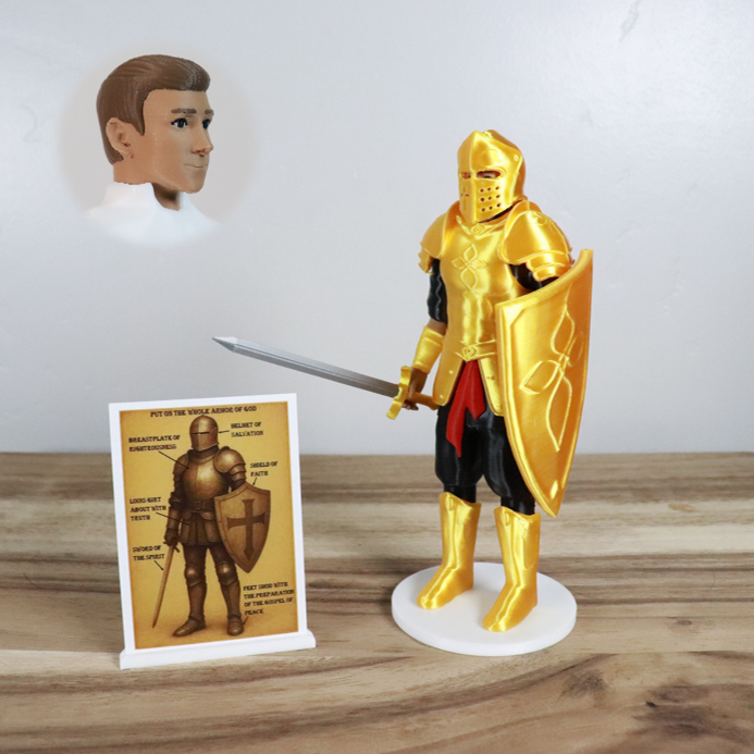 Armor of God Warrior - MAN (Black Tunic)