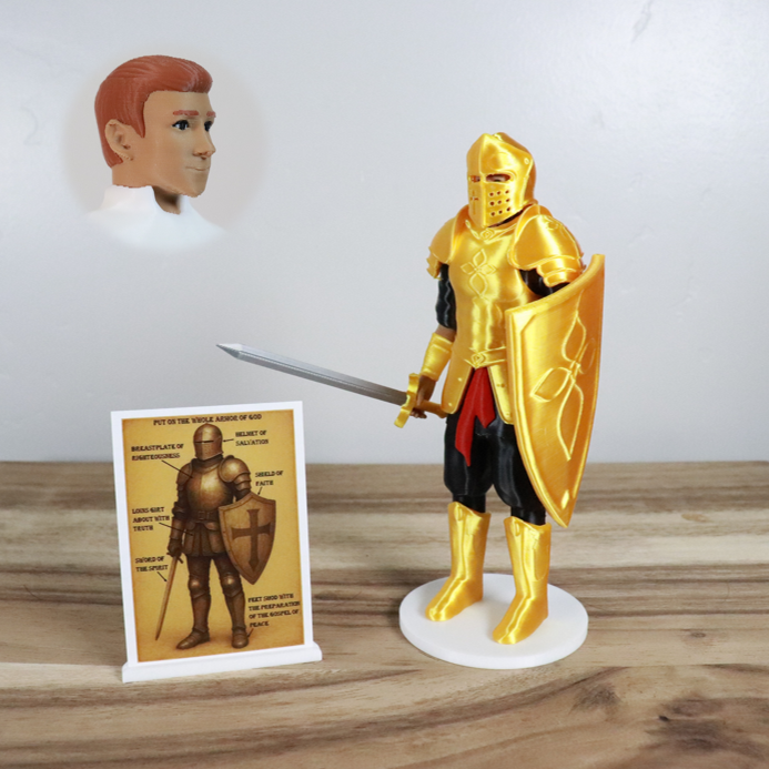 Armor of God Warrior - MAN (Black Tunic)