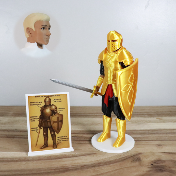 Armor of God Warrior - MAN (Black Tunic)