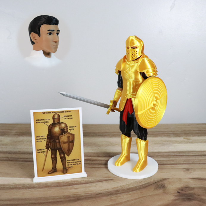 Armor of God Warrior - MAN (Black Tunic)