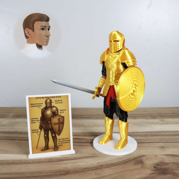 Armor of God Warrior - MAN (Black Tunic)