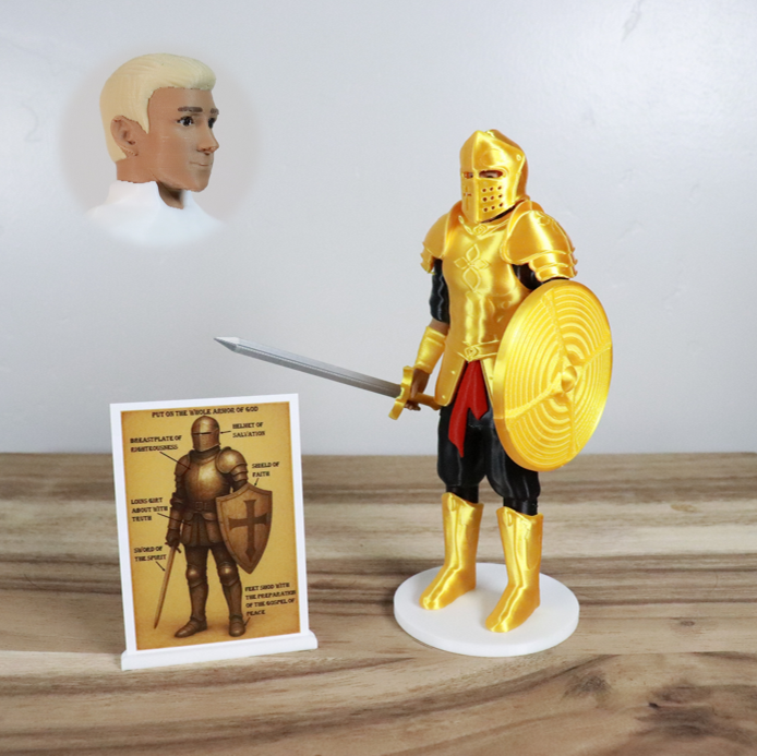 Armor of God Warrior - MAN (Black Tunic)