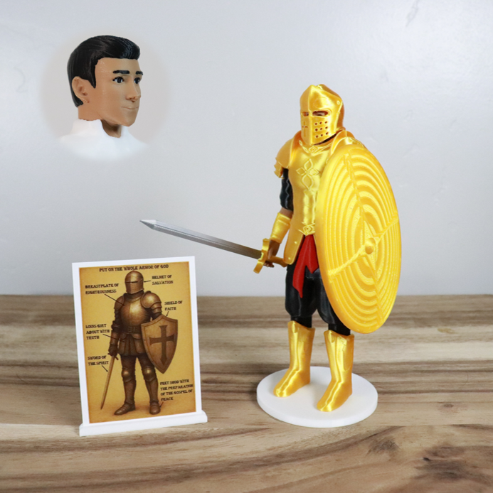 Armor of God Warrior - MAN (Black Tunic)