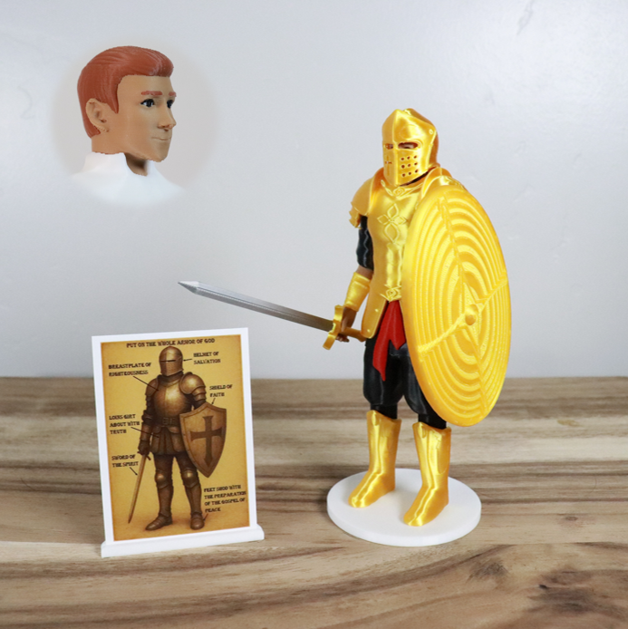 Armor of God Warrior - MAN (Black Tunic)