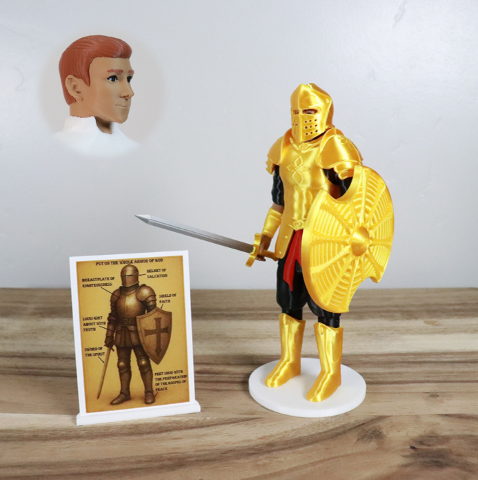 Armor of God Warrior - MAN (Black Tunic)