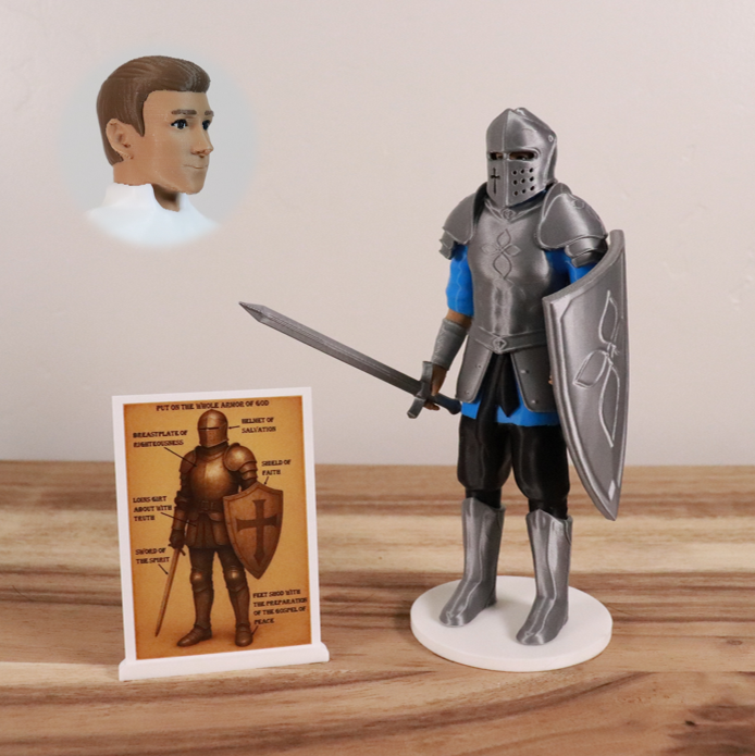 Armor of God Warrior - MAN (Cyan Tunic)