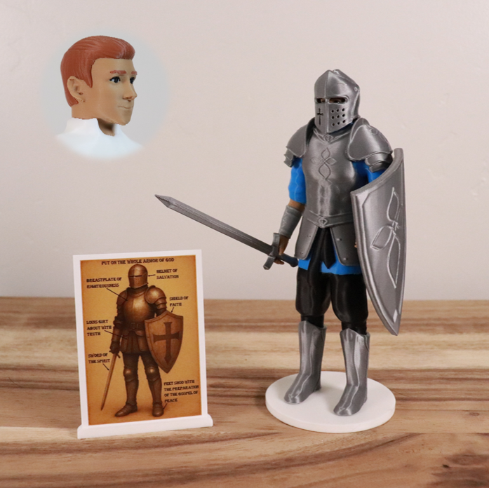 Armor of God Warrior - MAN (Cyan Tunic)