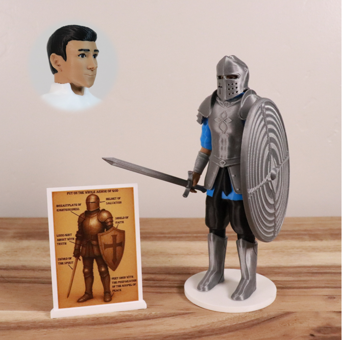 Armor of God Warrior - MAN (Cyan Tunic)