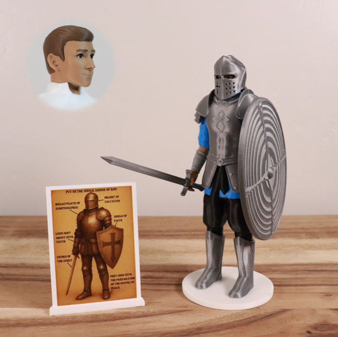 Armor of God Warrior - MAN (Cyan Tunic)