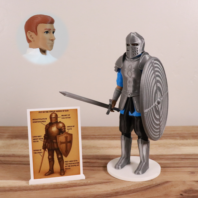 Armor of God Warrior - MAN (Cyan Tunic)