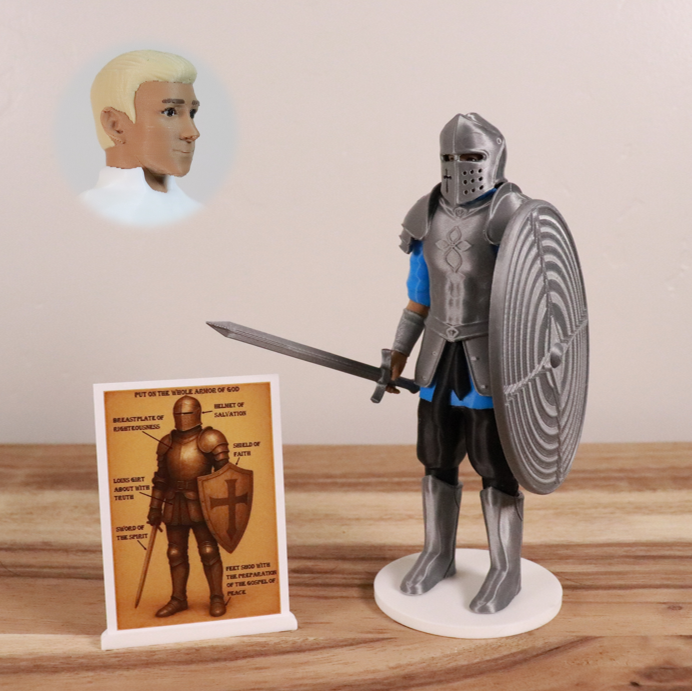 Armor of God Warrior - MAN (Cyan Tunic)