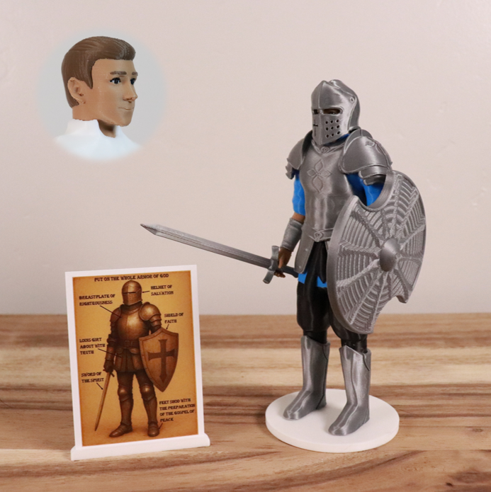 Armor of God Warrior - MAN (Cyan Tunic)