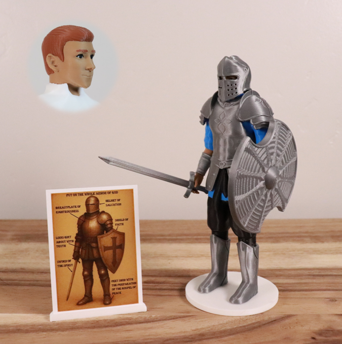 Armor of God Warrior - MAN (Cyan Tunic)