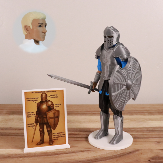 Armor of God Warrior - MAN (Cyan Tunic)