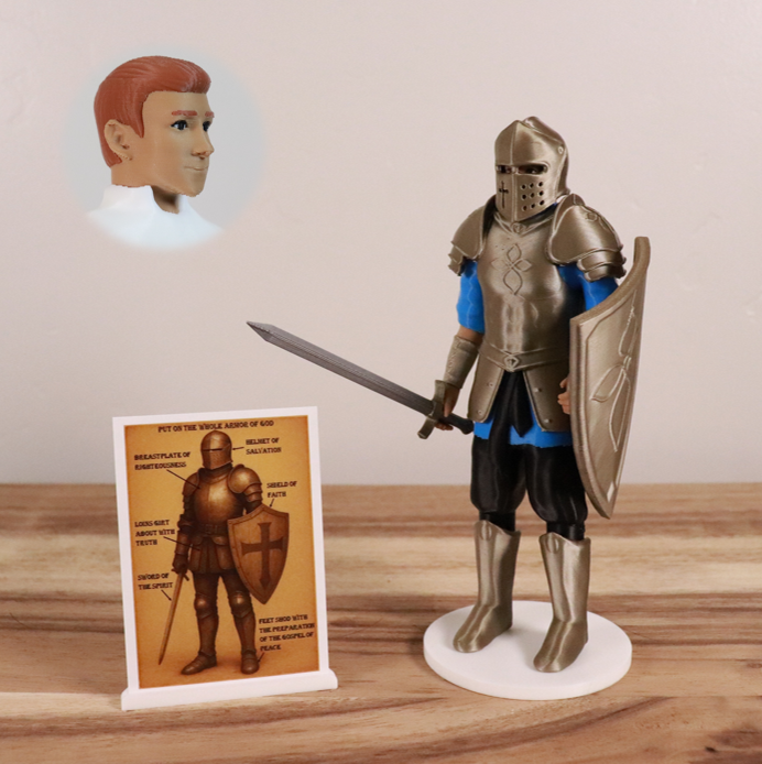 Armor of God Warrior - MAN (Cyan Tunic)