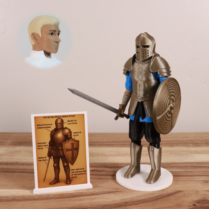 Armor of God Warrior - MAN (Cyan Tunic)