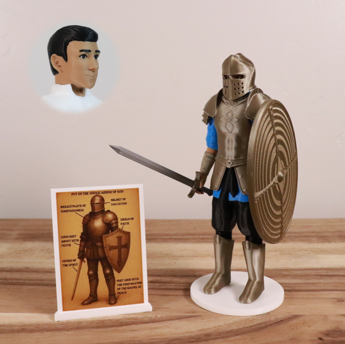 Armor of God Warrior - MAN (Cyan Tunic)