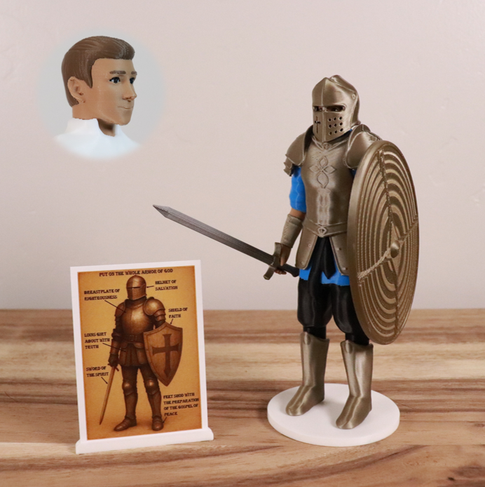 Armor of God Warrior - MAN (Cyan Tunic)