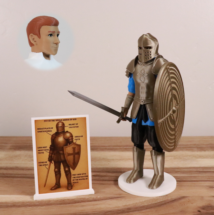 Armor of God Warrior - MAN (Cyan Tunic)