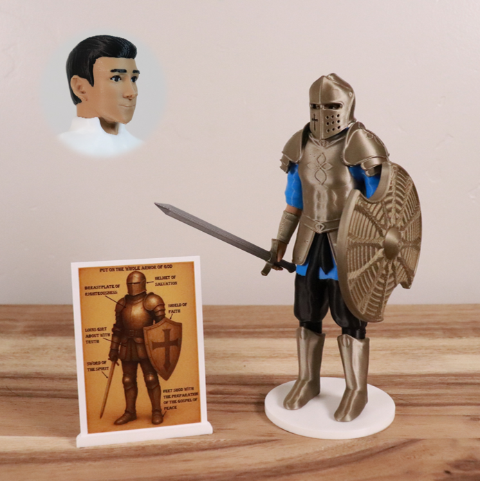 Armor of God Warrior - MAN (Cyan Tunic)