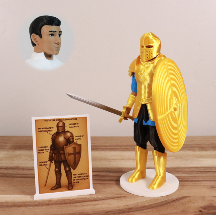 Armor of God Warrior - MAN (Cyan Tunic)