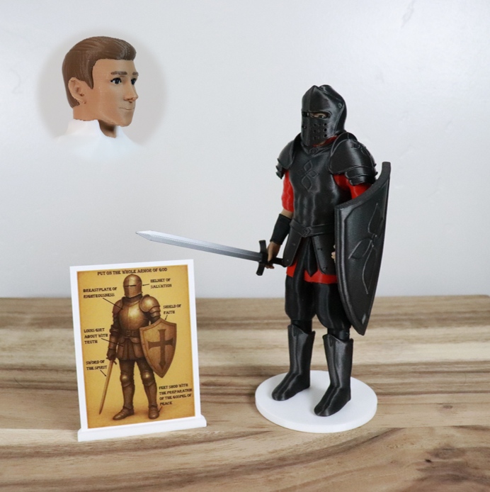 Armor of God Warrior - MAN (Red Tunic)