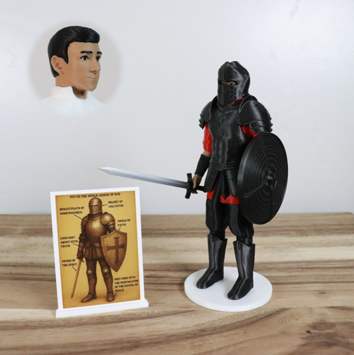 Armor of God Warrior - MAN (Red Tunic)