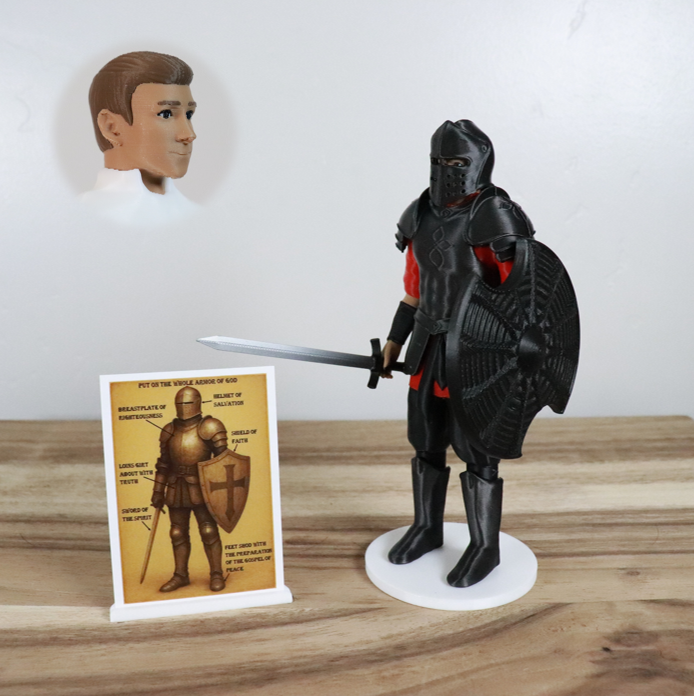 Armor of God Warrior - MAN (Red Tunic)